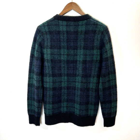 J.Crew Womens Alpaca Merino Wool Sweater Sz XS Tartan Plaid Preppy Academiacore - Picture 2 of 7